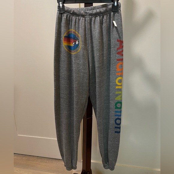 Aviator Nation Women’s Sweatpants In Heather Grey Size S - Picture 4 of 11